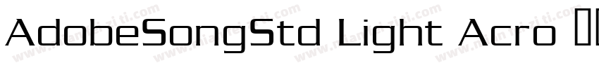 AdobeSongStd Light Acro 语言字体转换